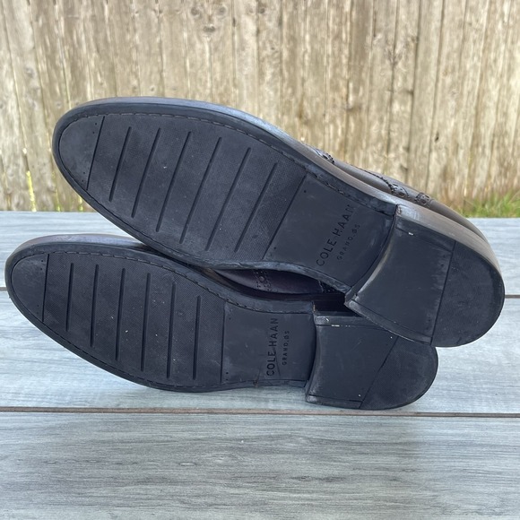 COLE HAAN Grand OS Wingtip Oxfords Men 8M Brown Leather Watson Brogue Dress Shoe - Picture 6 of 11